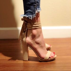 Shoes | Nude Block Heels | Poshmark